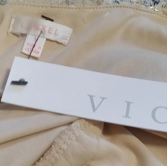 Vici Sequin Platinum balloon sleeve Dress Size M - Picture 13 of 15